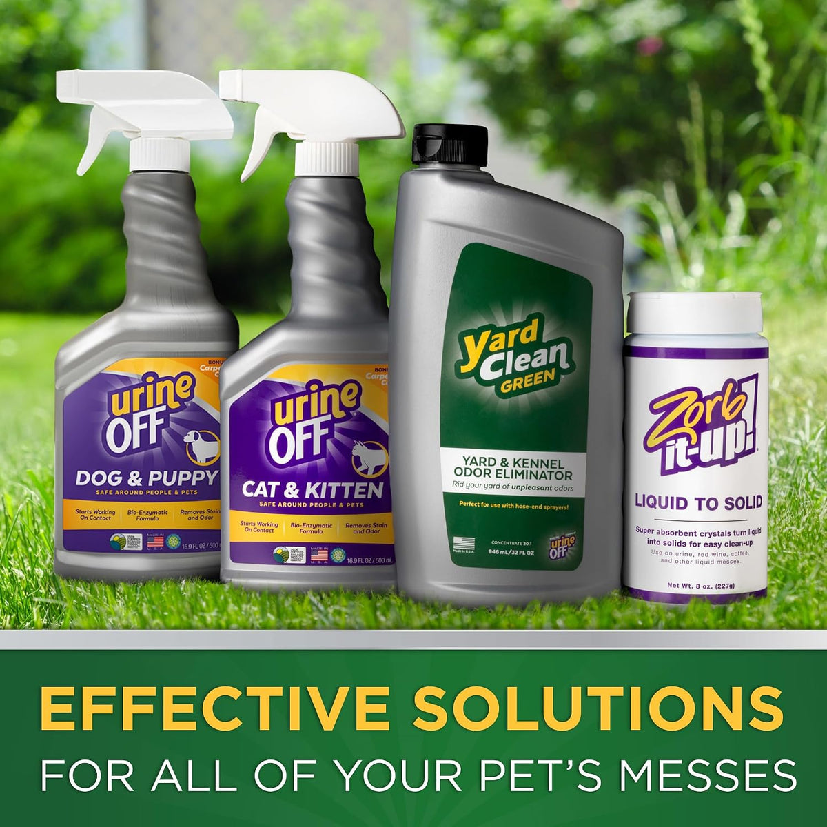 Yard Clean Green Yard and Kennel Odor Eliminator | Cat & Dog Odor Eliminator | Earth Friendly (1 Gallon)