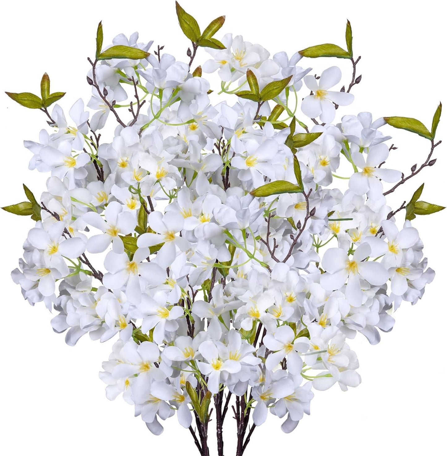 Artificial Apple Blossom Silk Flowers Tree Branches 33” Long Stems Faux Bouquet for Tall Vase Indoor Home Decor DIY Wedding Centerpiece Decoration, Bulk 3pcs (Pink)