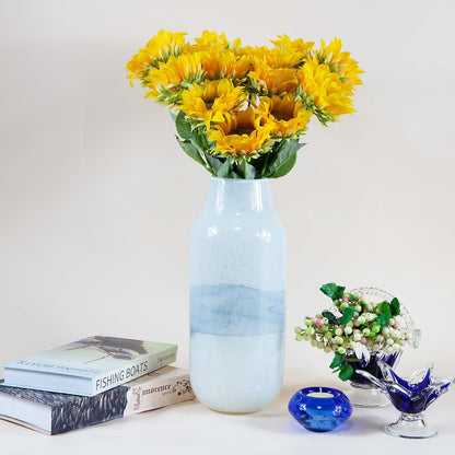 Sunflowers Artificial Flowers with Golden Yellow Long Stem Artificial Flower 10 Pcs for Home Decoration,Fake Fall Flowers Decor,Wedding Arrangement(Golden Yellow)