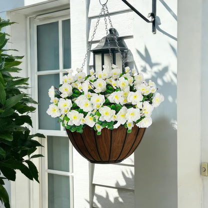 2 Pcs Artificial Flowers for Outdoors Faux Silk Camellia Yellow Flowers