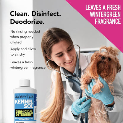 KennelSol Disinfectant & Cleaner for Kennels, 1 Gallon, 1 ct