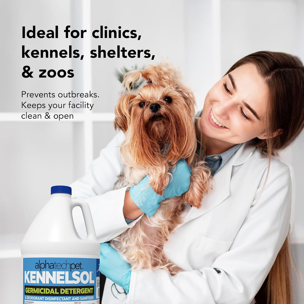 KennelSol Disinfectant & Cleaner for Kennels, 1 Gallon, 1 ct