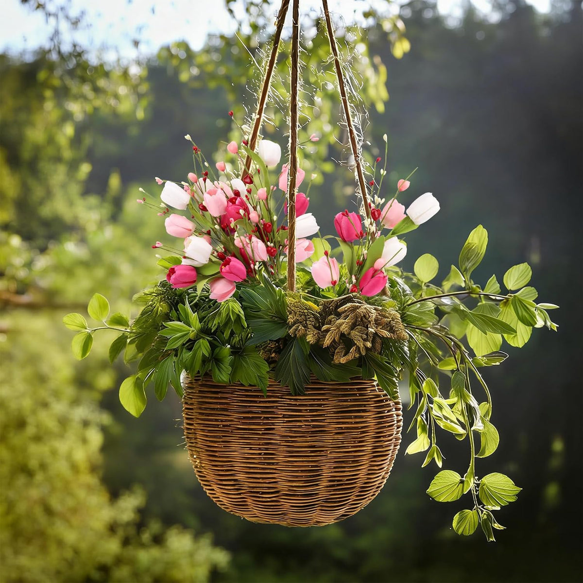 Artificial Tulips Flower Stems for Valentine’s Day Anniversary Decor