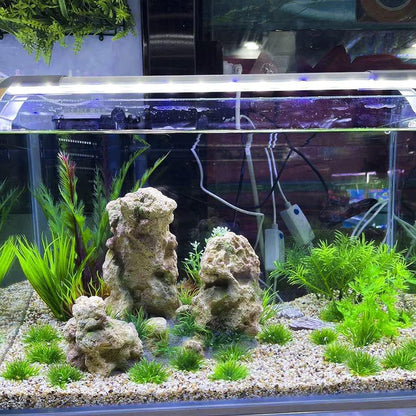 Aquarium Landscape Foreground Grass Seaweed Green Plants for Marine Freshwater Fish Tank Decoration, Pack of 10
