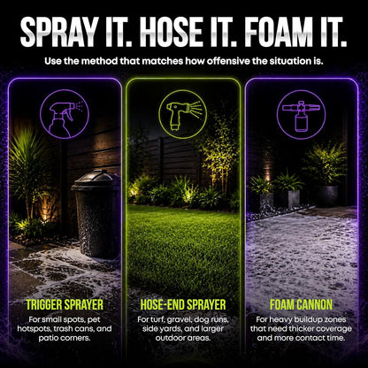 LawN Order Oxi+ Outdoor Cleaner and Deodorizer for Turf, Patios, Concrete and Pet Areas (32 OZ)