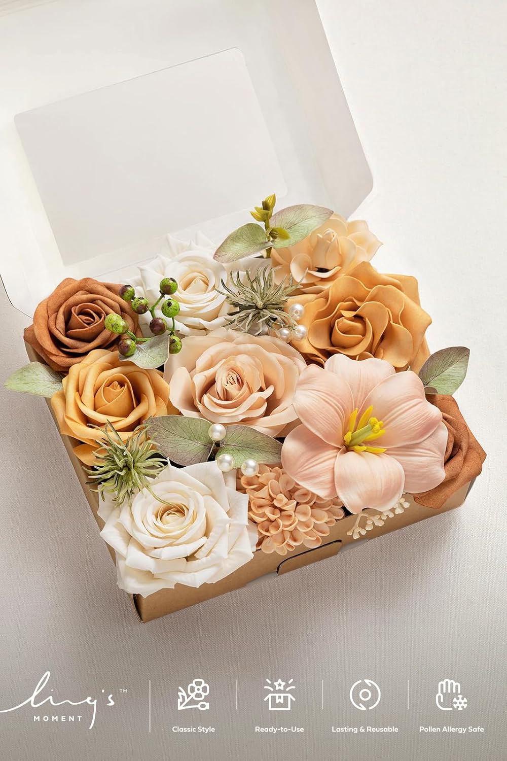 Fake Flowers Box, Sorbet Tropical, Mini Combo