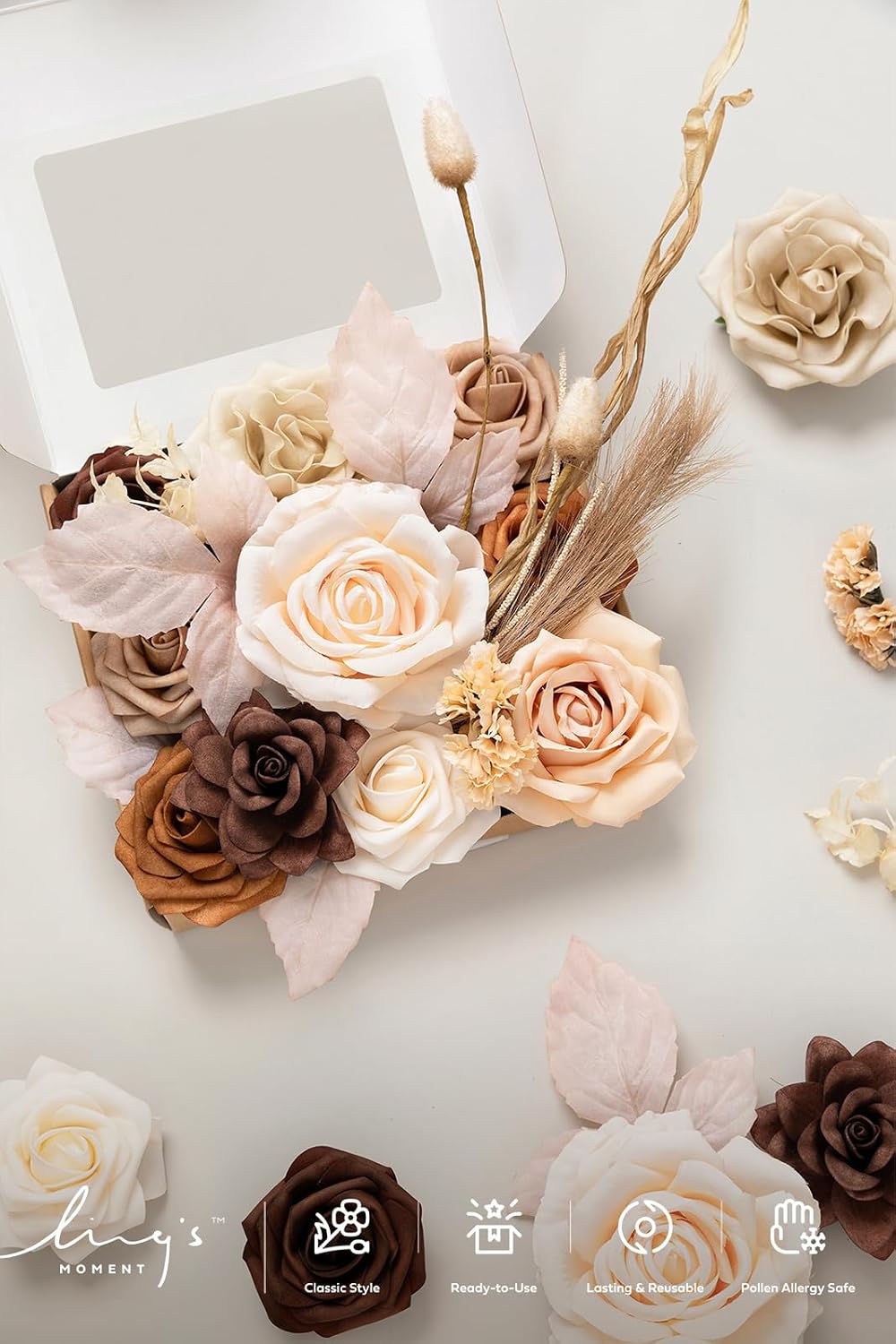 Fake Flowers Box, Sorbet Tropical, Mini Combo