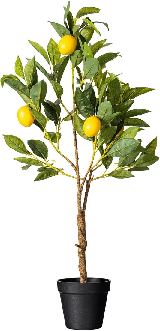 48" Real Touch Artificial Orange Tree, 4 ft Tall Potted Faux Orange Tree with Realistic Leaves and Fruit, Perfect Indoor Decoration for Home or Office, Maintenance-Free, Easy Care