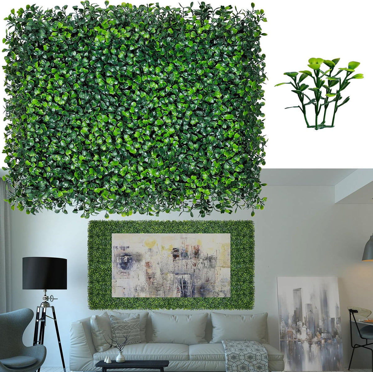 ODTORY Artificial Ivy Privacy Fence Wall Screen: 6FT X 12FT (72 sqft)