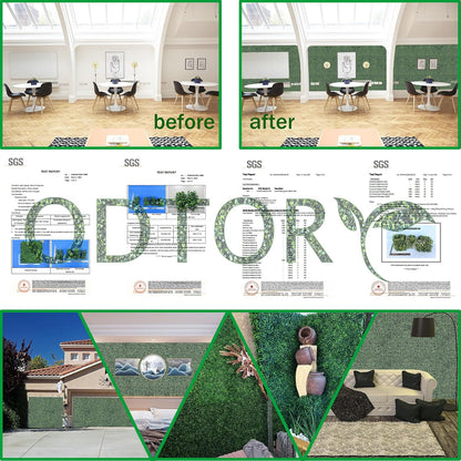 ODTORY Artificial Ivy Privacy Fence Wall Screen: 6FT X 12FT (72 sqft)