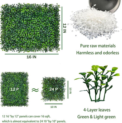 ODTORY Artificial Ivy Privacy Fence Wall Screen: 6FT X 12FT (72 sqft)