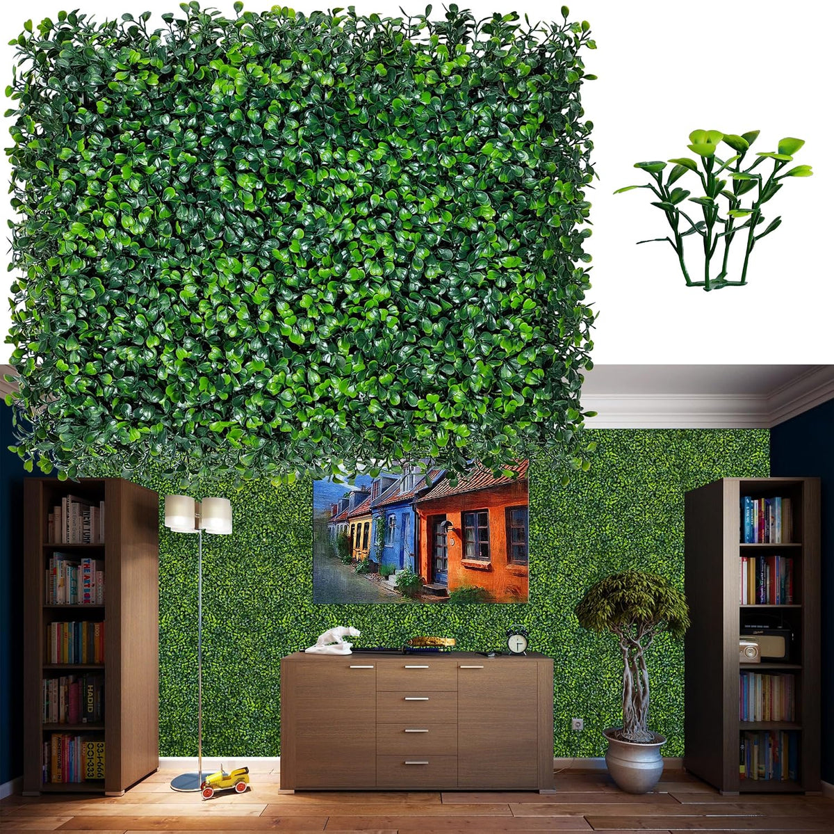ODTORY Artificial Ivy Privacy Fence Wall Screen: 6FT X 12FT (72 sqft)