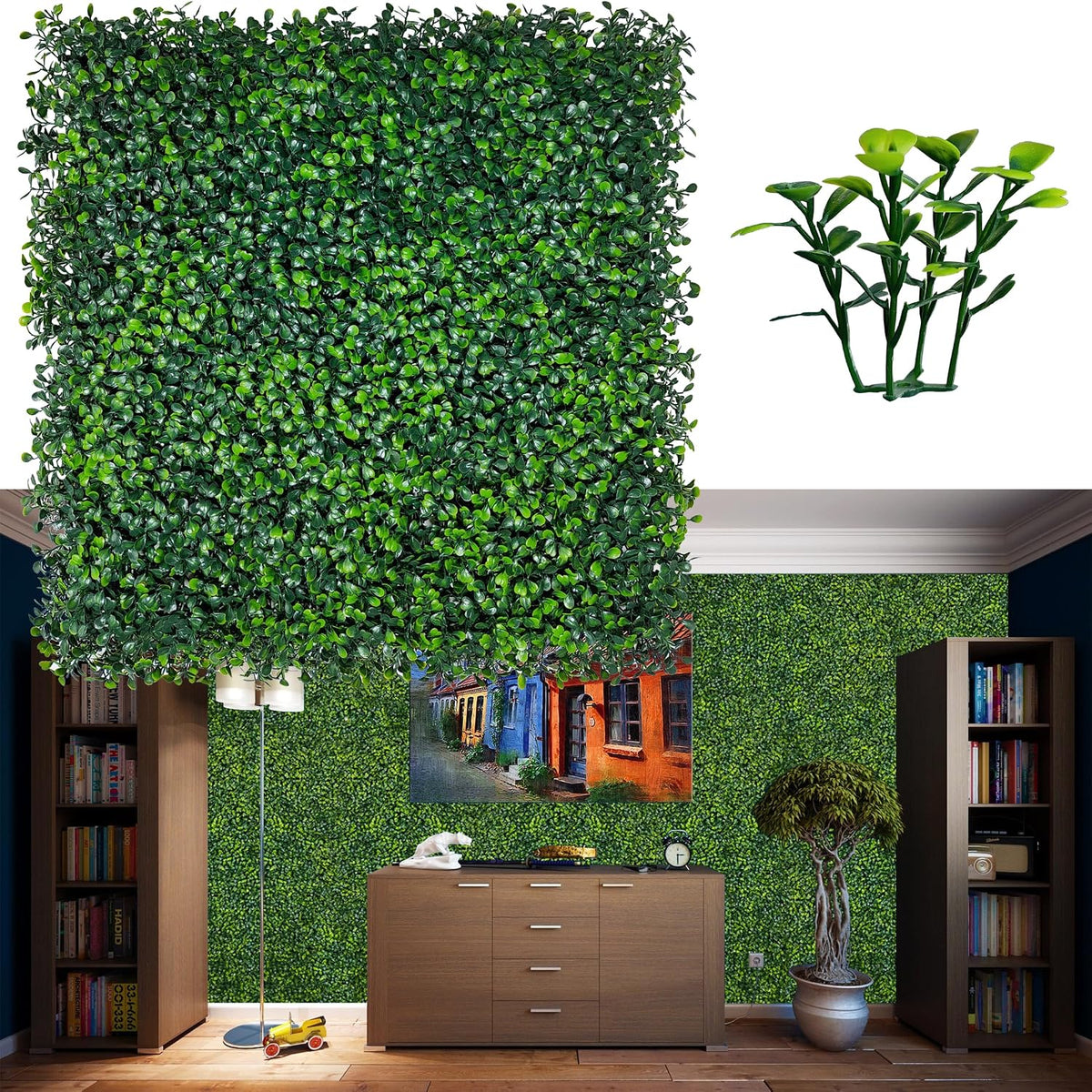 ODTORY Artificial Ivy Privacy Fence Wall Screen: 6FT X 12FT (72 sqft)