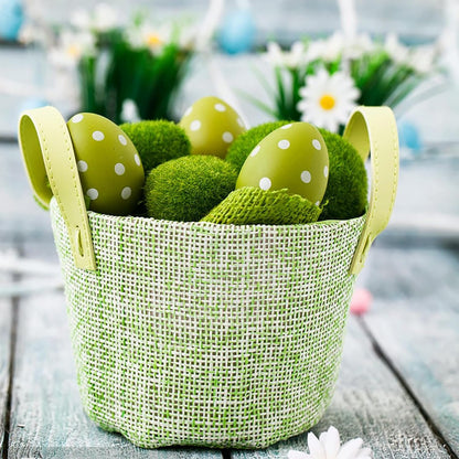 50 Pcs 5 Size Artificial Moss Rocks Decorative, Faux Green Moss Decor Balls for Floral Arrangements, Fairy Gardens and Crafting