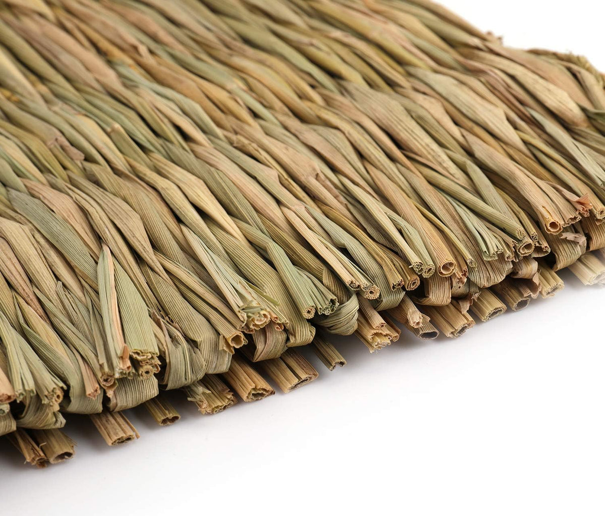 12 Pack Woven Rabbit Mat - Grass Mat & Bunny Bedding Nest - Natural Chew Toy Bed for Guinea Pig Chinchilla Squirrel Hamster Cat Dog and Small Animal
