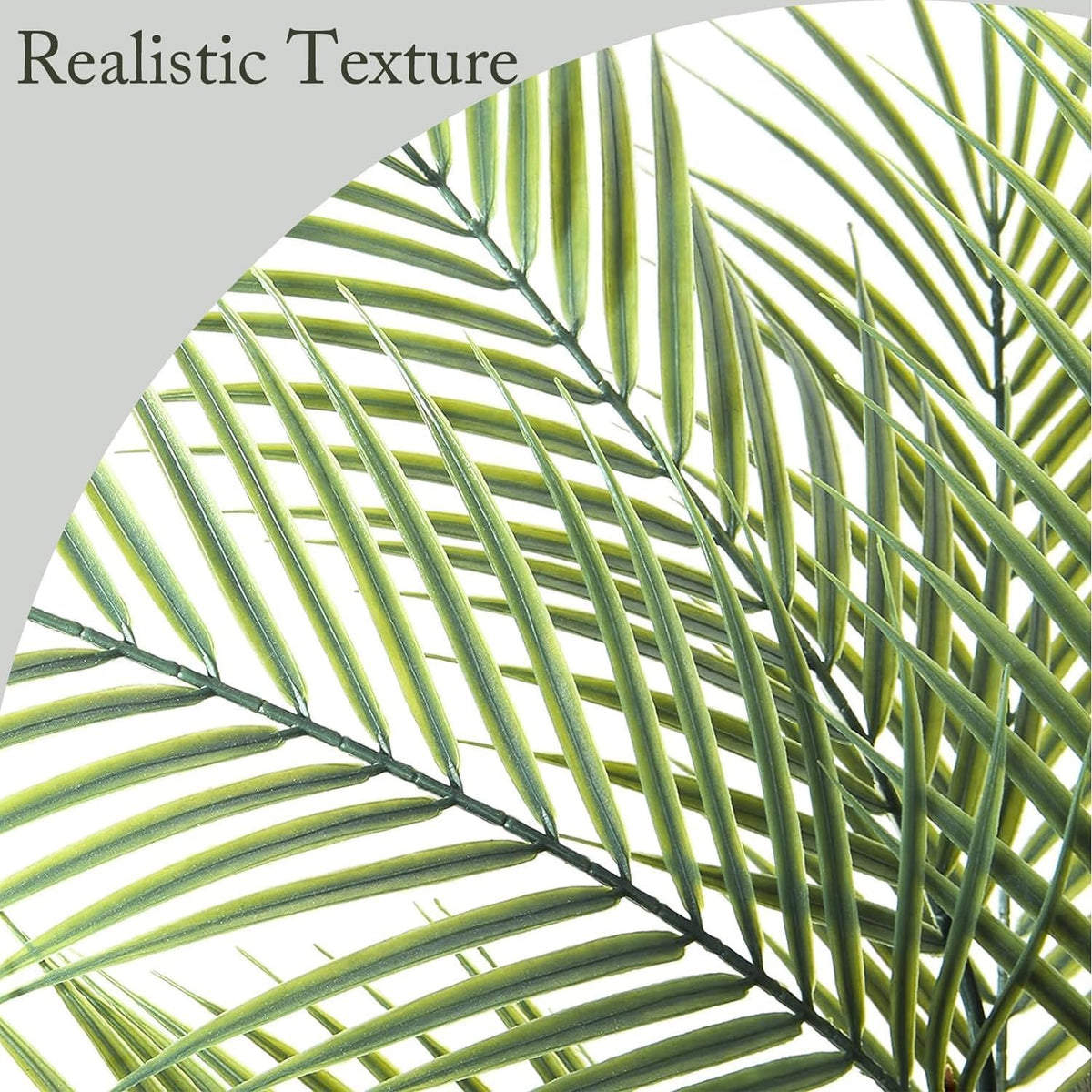 Artificial Palm Plant 3FT Fake Palm Tree with 9 Trunks Perfect 36inch Faux Tropical Palm Plants in Pot for Indoor Outdoor House Home Office Garden Modern Decor Housewarming Gift (2 Pack)