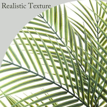 Artificial Palm Plant 3FT Fake Palm Tree with 9 Trunks Perfect 36inch Faux Tropical Palm Plants in Pot for Indoor Outdoor House Home Office Garden Modern Decor Housewarming Gift (2 Pack)
