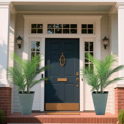 Artificial Palm Plant 3FT Fake Palm Tree with 9 Trunks Perfect 36inch Faux Tropical Palm Plants in Pot for Indoor Outdoor House Home Office Garden Modern Decor Housewarming Gift (2 Pack)
