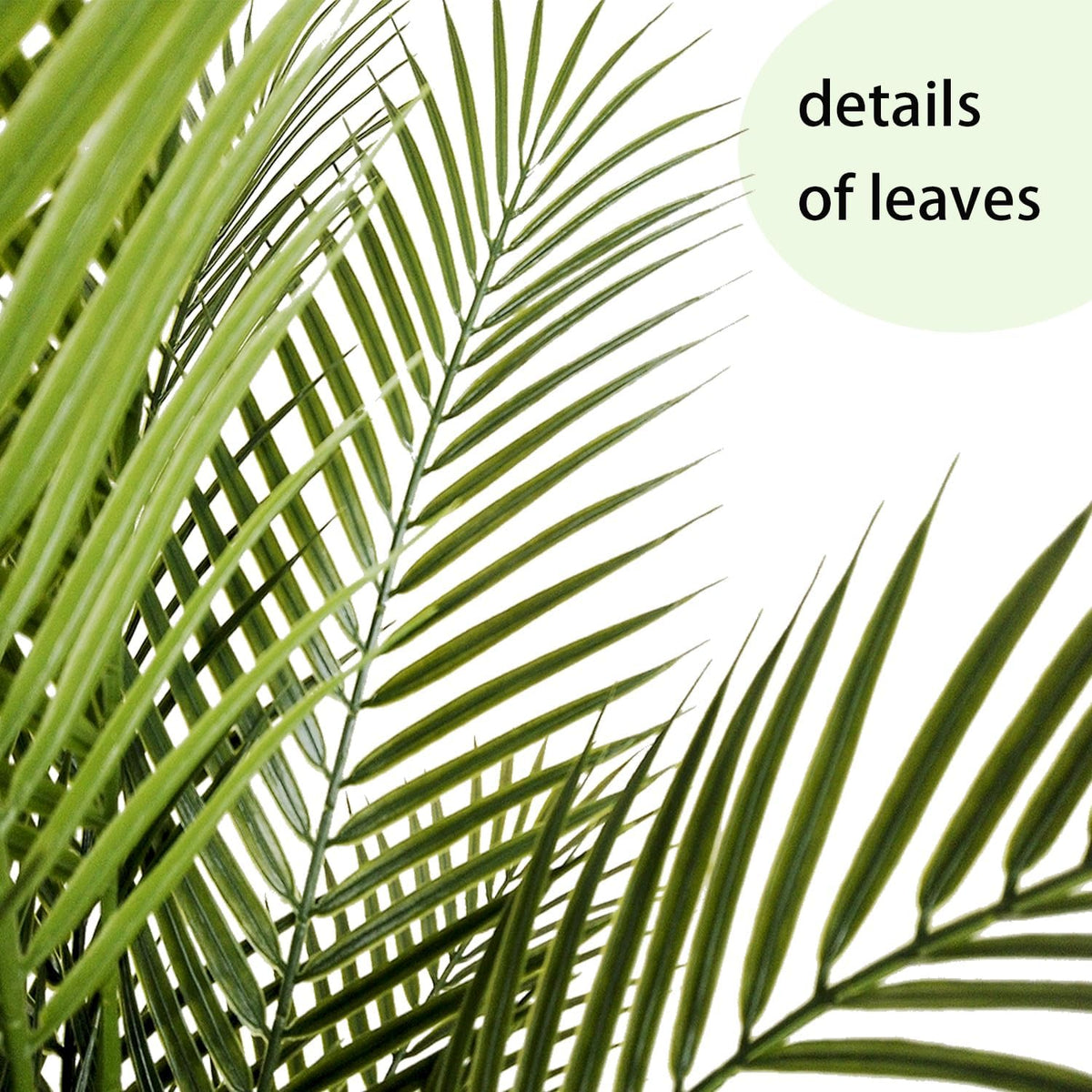 Artificial Palm Plant 3FT Fake Palm Tree with 9 Trunks Perfect 36inch Faux Tropical Palm Plants in Pot for Indoor Outdoor House Home Office Garden Modern Decor Housewarming Gift (2 Pack)