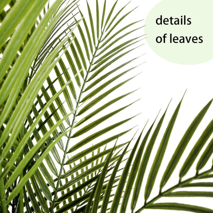 Artificial Palm Plant 3FT Fake Palm Tree with 9 Trunks Perfect 36inch Faux Tropical Palm Plants in Pot for Indoor Outdoor House Home Office Garden Modern Decor Housewarming Gift (2 Pack)