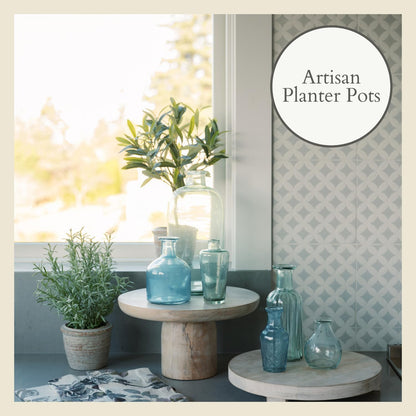 Faux Rosemary Plant & Olive Topiary, Set of 2, Grey, Home Decor