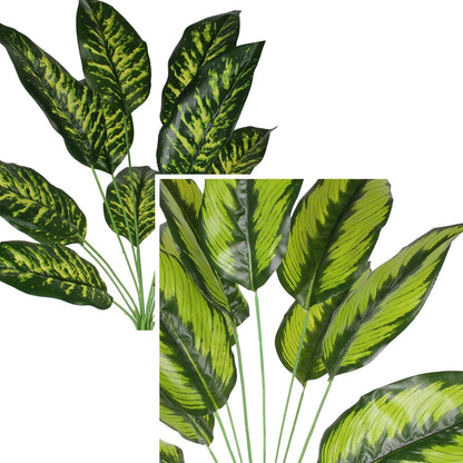 Coreland Artificial Plants Palm Fake Leaves 25inch Indoor for Home Office Decor 2Pcs