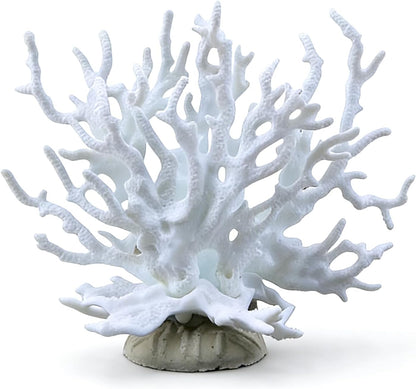 Fish Tank Fake Coral, Artificial Aquarium Coral Ornament, Aquarium Decor Plastic Plant Small, Multi-Purpose Simulation Water Grass, Faux Aquariums Ornament,Small Fish Tank Decorations