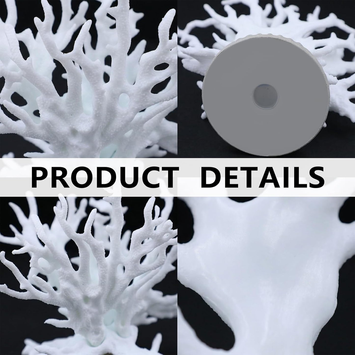 Fish Tank Fake Coral, Artificial Aquarium Coral Ornament, Aquarium Decor Plastic Plant Small, Multi-Purpose Simulation Water Grass, Faux Aquariums Ornament,Small Fish Tank Decorations