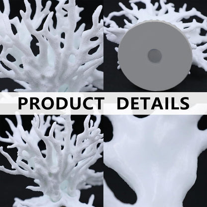 Fish Tank Fake Coral, Artificial Aquarium Coral Ornament, Aquarium Decor Plastic Plant Small, Multi-Purpose Simulation Water Grass, Faux Aquariums Ornament,Small Fish Tank Decorations