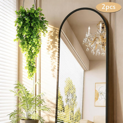 4Pcs Artificial Hanging Eucalyptus Greenery Plants 29.9 Inches | UV Resistant Plastic Fake Ivy Garlands, for Indoor & Outdoor Home Room Garden Patio Porch Classroom Wedding Balcony Wall