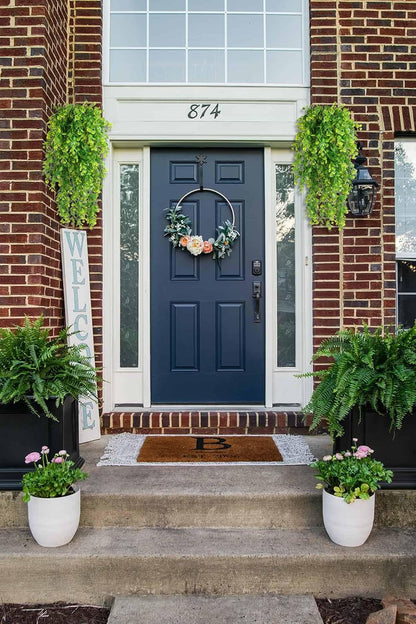 4Pcs Artificial Hanging Eucalyptus Greenery Plants 29.9 Inches | UV Resistant Plastic Fake Ivy Garlands, for Indoor & Outdoor Home Room Garden Patio Porch Classroom Wedding Balcony Wall