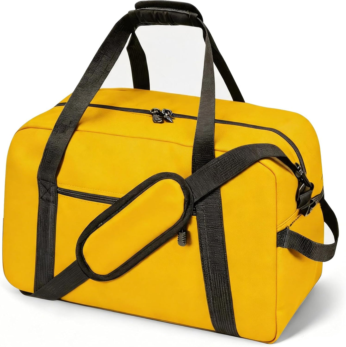 14 inch Small Gym Bag for Women & Men, Mini Duffel Bag for Travel Sports, Sports Bag, Lightweight Carry On Bag -Yellow