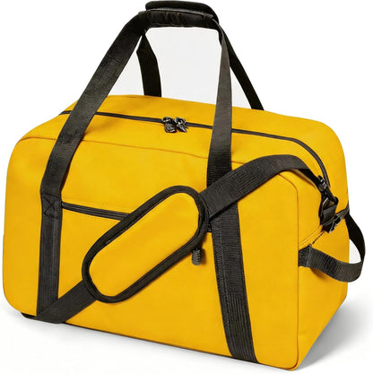 14 inch Small Gym Bag for Women & Men, Mini Duffel Bag for Travel Sports, Sports Bag, Lightweight Carry On Bag -Yellow