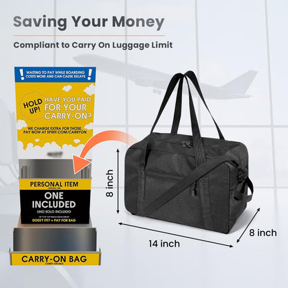 14 inch Small Gym Bag for Women & Men, Mini Duffel Bag for Travel Sports, Sports Bag, Lightweight Carry On Bag -Yellow