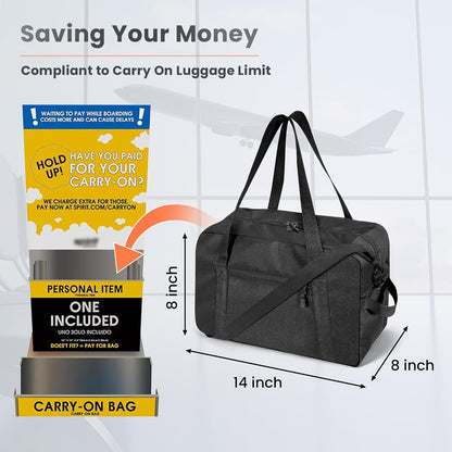 14 inch Small Gym Bag for Women & Men, Mini Duffel Bag for Travel Sports, Sports Bag, Lightweight Carry On Bag -Yellow