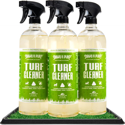 Turf Cleaner for Pet Urine Outdoor and Indoor | Artificial Grass Dog Urine Cleaner That Cleans and Deodorizes Pet Waste on Fake Grass For Dogs - 32 Fl Oz (Single)