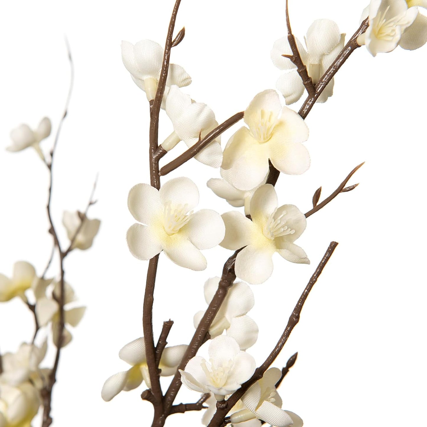 4Pcs Cherry Blossom Branches Artificial Flowers for Spring Summer Indoor Decoration,Faux Long Stem Artificial Flowers for Wedding Home Office Bedroom Party Table Centerpieces Decor (Pink)