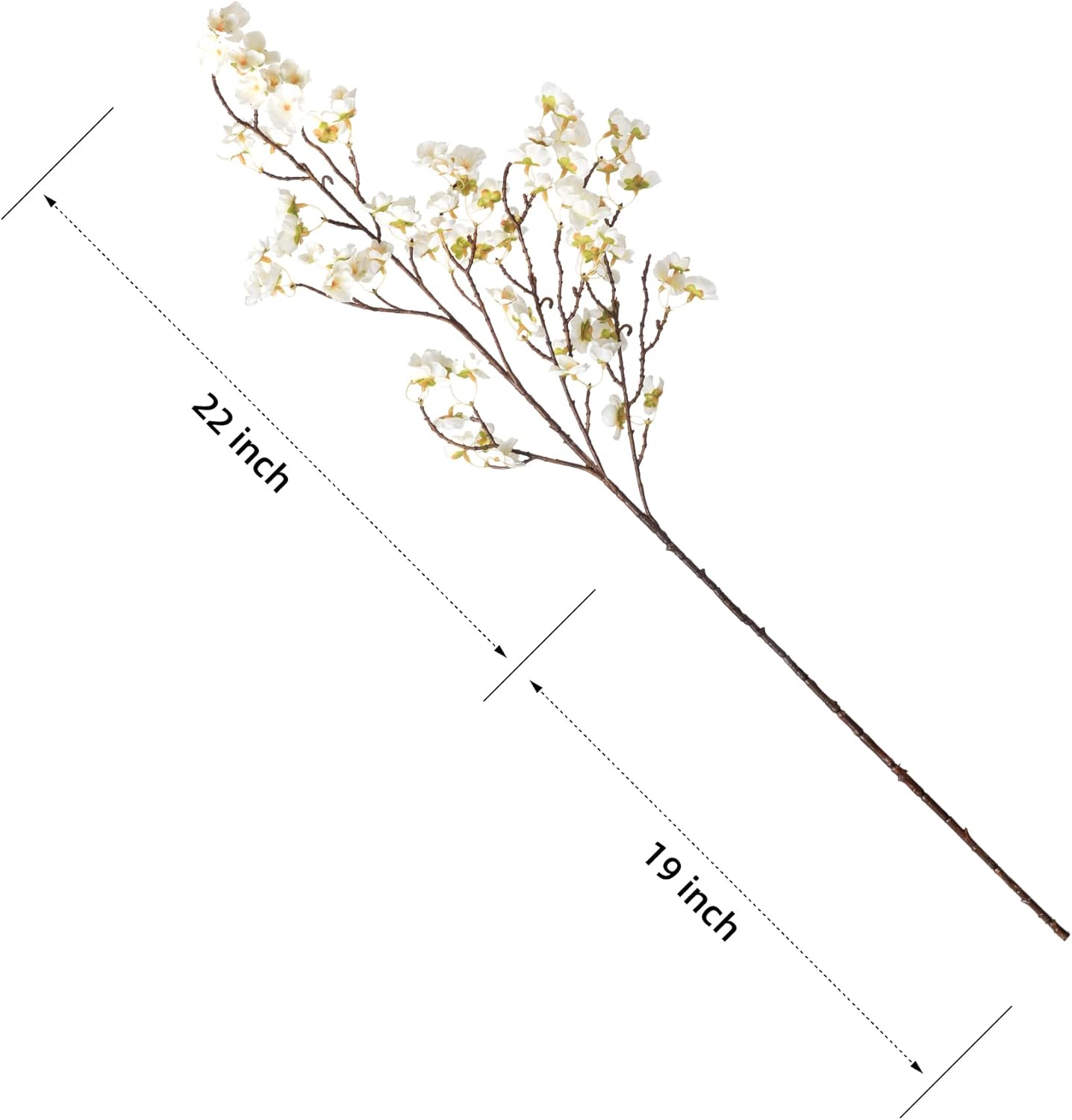 4Pcs Cherry Blossom Branches Artificial Flowers for Spring Summer Indoor Decoration,Faux Long Stem Artificial Flowers for Wedding Home Office Bedroom Party Table Centerpieces Decor (Pink)