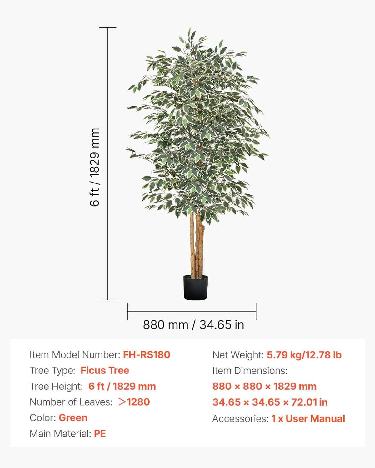 Artificial Olive Tree, 5 FT Tall Faux Plant, Secure PE Material & Anti-Tip Tilt Protection Low-Maintenance Plant, Lifelike Green Fake Potted Tree for Home Office Warehouse Decor Indoor Outdoor