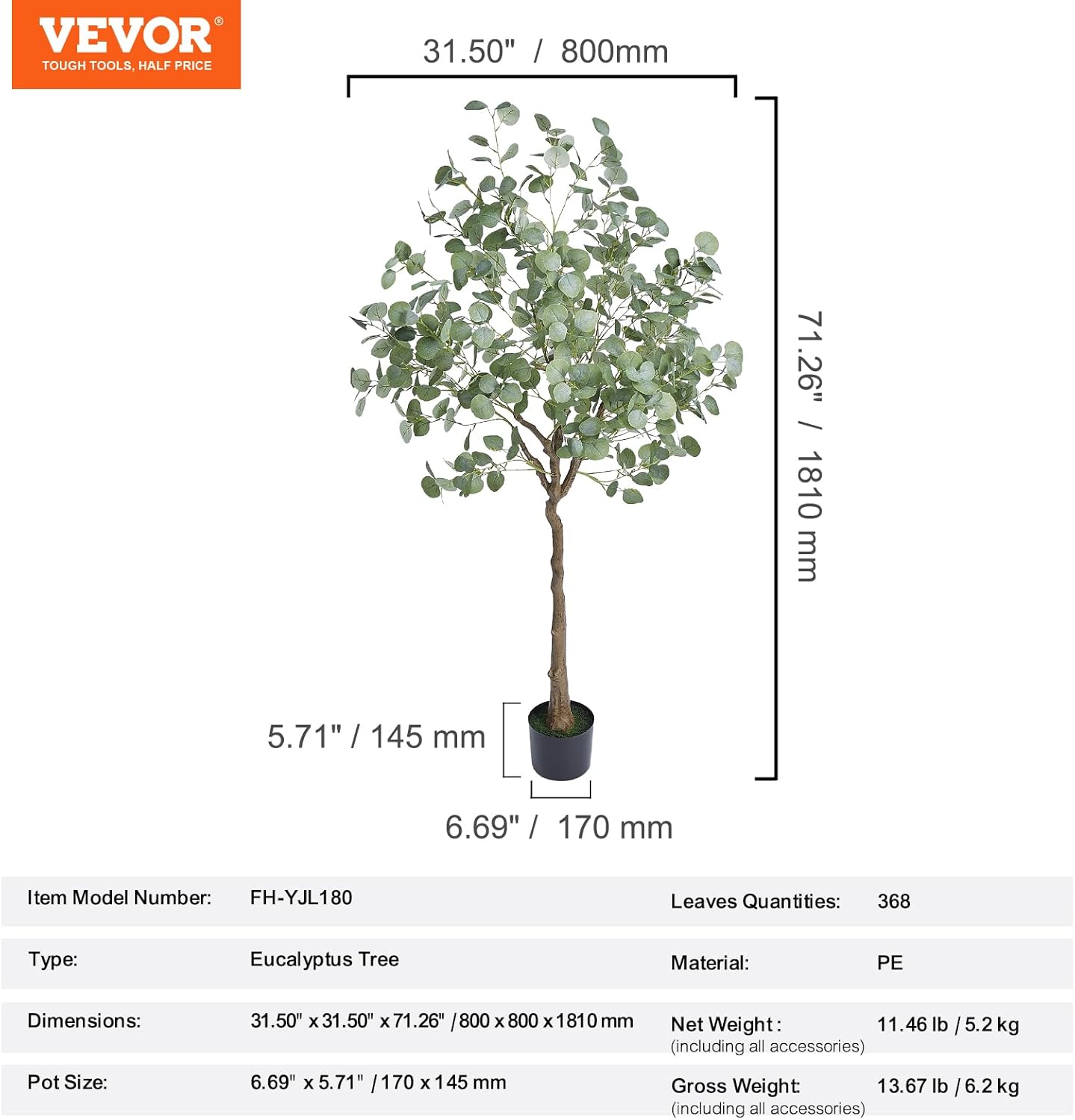 Artificial Olive Tree, 5 FT Tall Faux Plant, Secure PE Material & Anti-Tip Tilt Protection Low-Maintenance Plant, Lifelike Green Fake Potted Tree for Home Office Warehouse Decor Indoor Outdoor