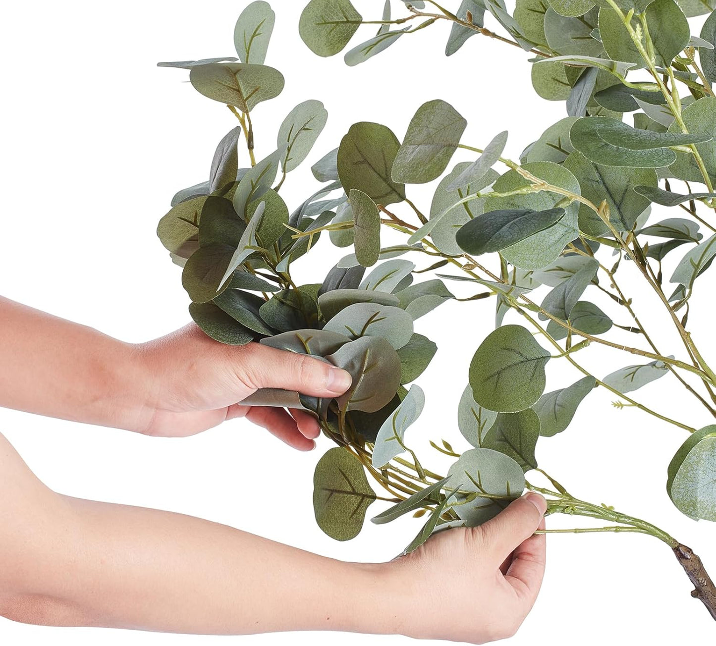 Artificial Olive Tree, 5 FT Tall Faux Plant, Secure PE Material & Anti-Tip Tilt Protection Low-Maintenance Plant, Lifelike Green Fake Potted Tree for Home Office Warehouse Decor Indoor Outdoor