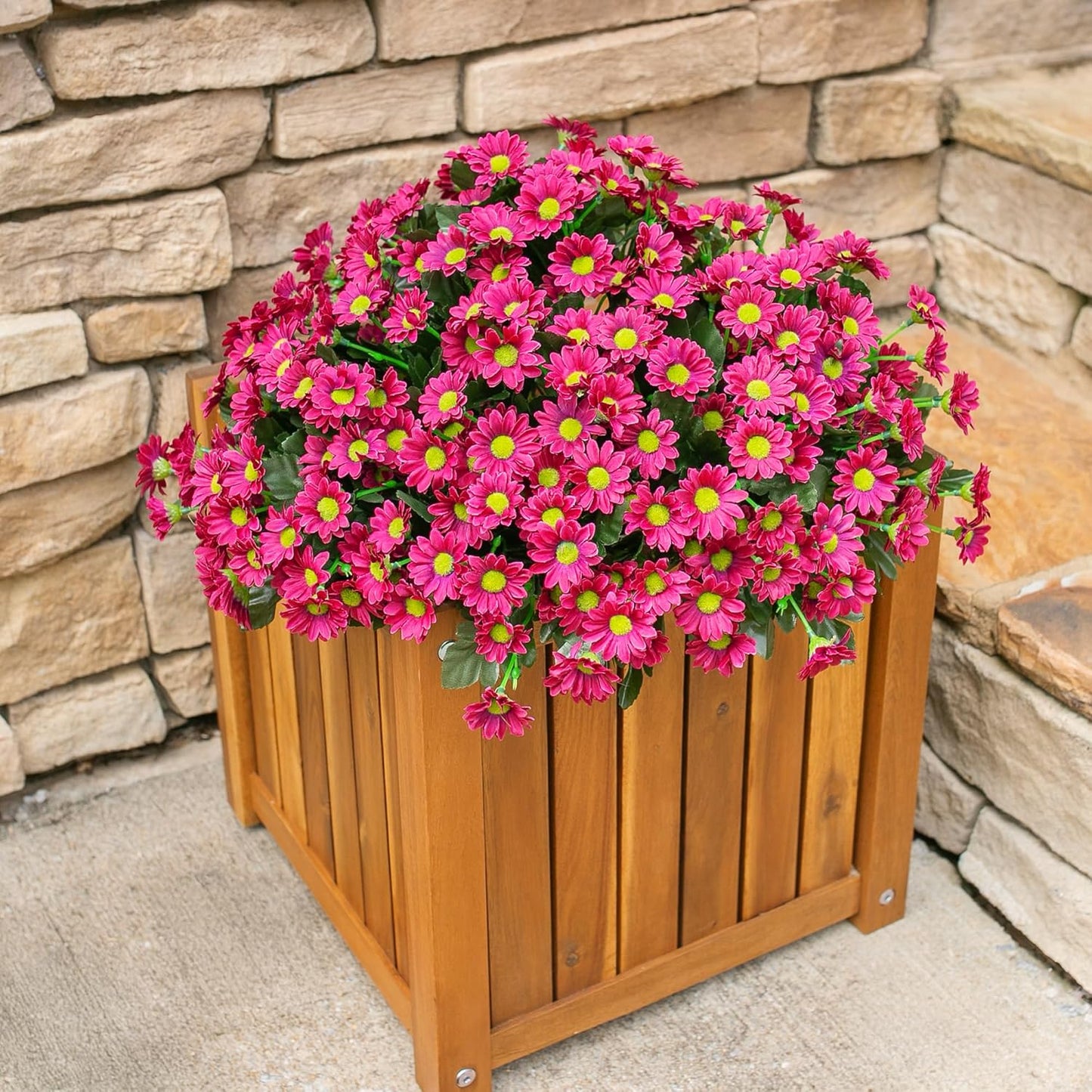 Sunflowers Artificial Flowers, 10 Bunches Fake Sunflower Artificial Flowers for Outdoors Spring Summer Decoration Look Real UV Resistant Fake Flowers for Home Porch Garden Wedding Party Office Indoor