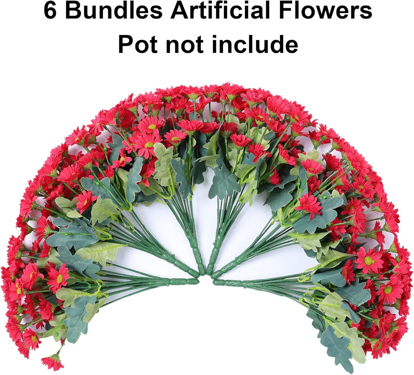 Sunflowers Artificial Flowers, 10 Bunches Fake Sunflower Artificial Flowers for Outdoors Spring Summer Decoration Look Real UV Resistant Fake Flowers for Home Porch Garden Wedding Party Office Indoor