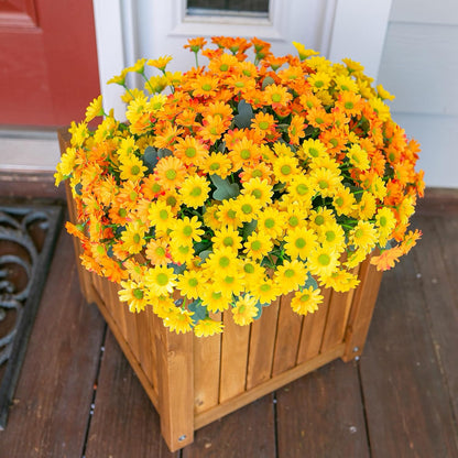 Sunflowers Artificial Flowers, 10 Bunches Fake Sunflower Artificial Flowers for Outdoors Spring Summer Decoration Look Real UV Resistant Fake Flowers for Home Porch Garden Wedding Party Office Indoor