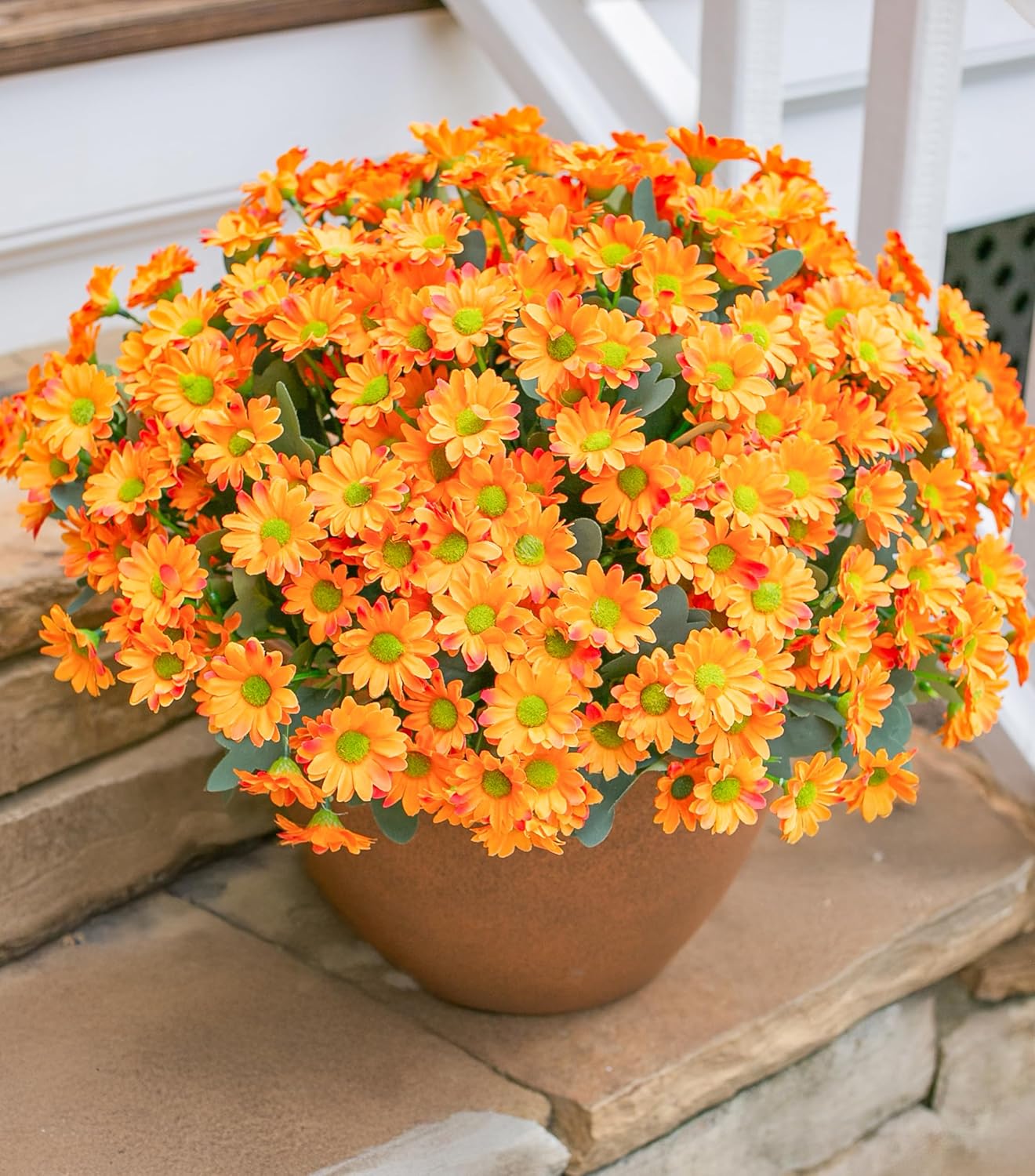 Sunflowers Artificial Flowers, 10 Bunches Fake Sunflower Artificial Flowers for Outdoors Spring Summer Decoration Look Real UV Resistant Fake Flowers for Home Porch Garden Wedding Party Office Indoor
