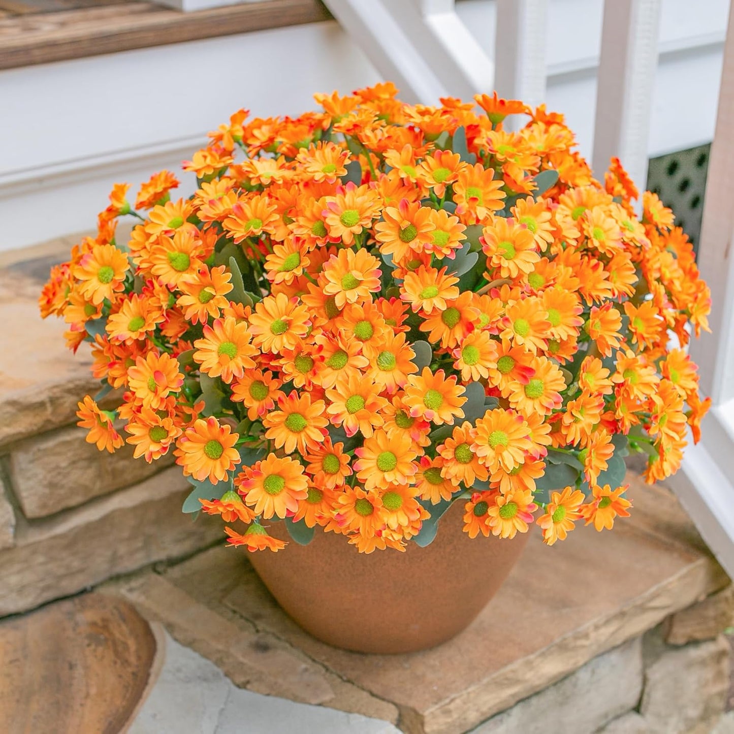 Sunflowers Artificial Flowers, 10 Bunches Fake Sunflower Artificial Flowers for Outdoors Spring Summer Decoration Look Real UV Resistant Fake Flowers for Home Porch Garden Wedding Party Office Indoor