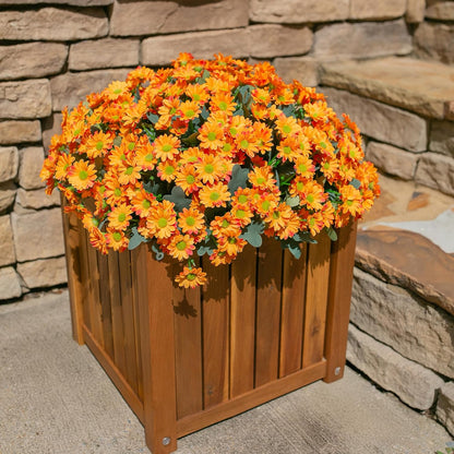Sunflowers Artificial Flowers, 10 Bunches Fake Sunflower Artificial Flowers for Outdoors Spring Summer Decoration Look Real UV Resistant Fake Flowers for Home Porch Garden Wedding Party Office Indoor