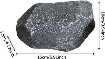 Artificial Landscape Rock, Lightweight Foam Faux Stone, 11.81x8.66x7.48 in, for Garden Decor, Aquarium, and Reptile Hide