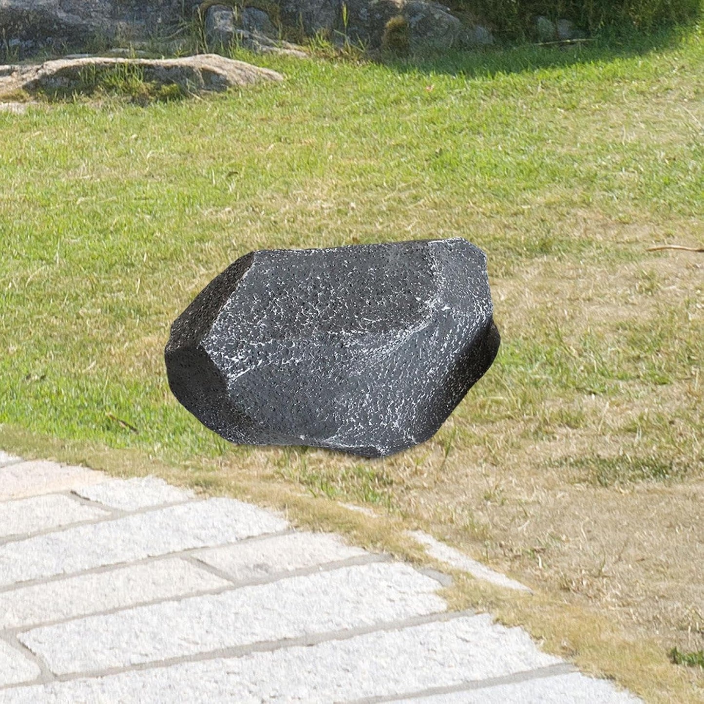 Artificial Landscape Rock, Lightweight Foam Faux Stone, 11.81x8.66x7.48 in, for Garden Decor, Aquarium, and Reptile Hide