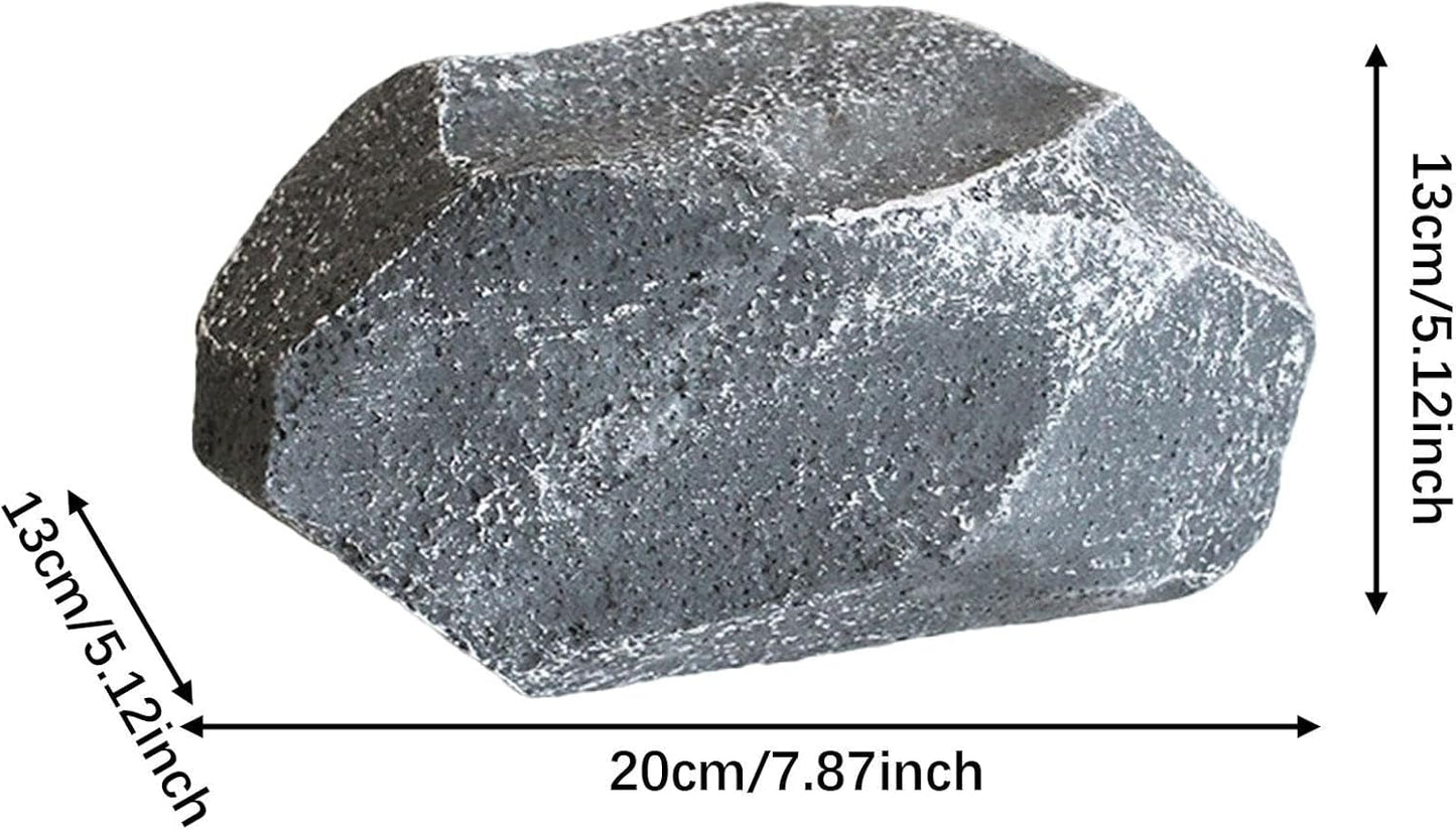 Artificial Landscape Rock, Lightweight Foam Faux Stone, 11.81x8.66x7.48 in, for Garden Decor, Aquarium, and Reptile Hide